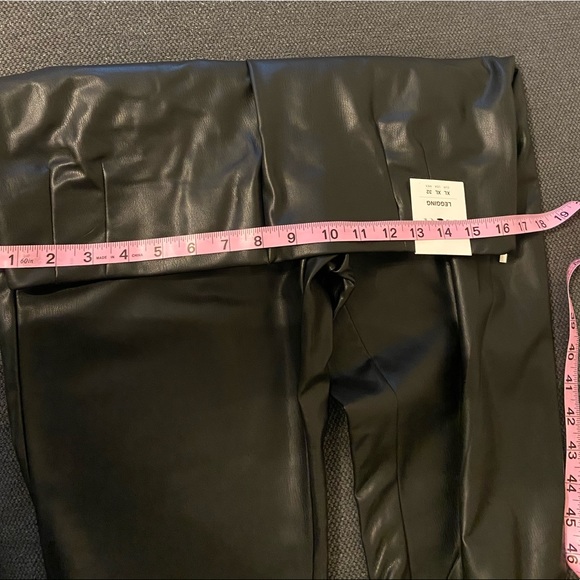 zara extra long faux leather leggings - Picture 8 of 8